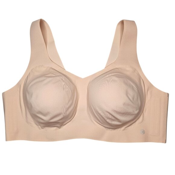 Honeylove Size 2X Nude V Neck Bra Wire Free Lightly Lined Removable Cups - Picture 1 of 5